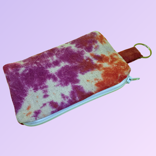 Pink and Purple Handmade Coin Purse